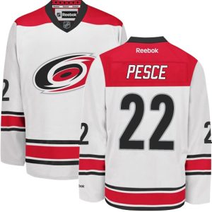 Kinder Carolina Hurricanes Eishockey Trikot Brett Pesce #22  Reebok Weiß Auswärts